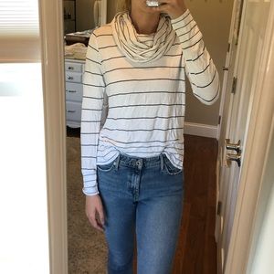 Striped Turtleneck Sweater